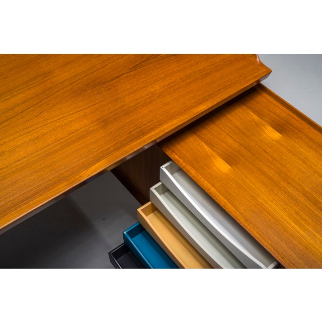 Mid-Century Modern Executive Desk Model 209 in Teak by Arne Vodder for Sibast, 1955 For Sale - Image 3 of 18