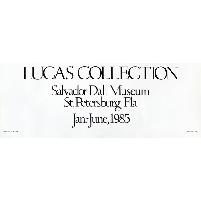 1980s 1985 Salvador Dalí Museum Lucas Collection Poster For Sale - Image 5 of 5