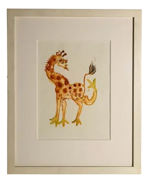 Beverley Isaac, Giraffe, Watercolour, 2000s