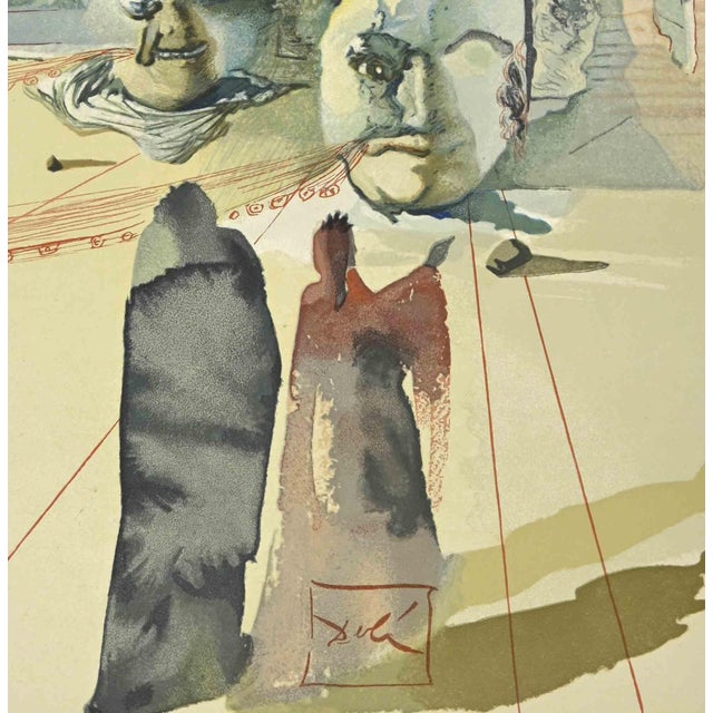 Avars - "The Divine Comedy" - Song 20 - Purgatory is a woodcut print realized in 1963 for a series illustrating the...