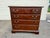 Brown Pair of Vintage Henkel Harris Chippendale Style Black Cherry 4 Drawer Nightstands or Chests. For Sale - Image 8 of 18