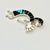 Vintage Calvin Begay Contemporary Southwestern Navajo Sterling, Blue Opal & Jet Dancing Horn Player Pendant For Sale - Image 6 of 11