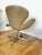 Fritz Hansen First Edition Swan Chair in Beige Leather by Arne Jacobsen for Fritz Hansen, 1960s For Sale - Image 4 of 9
