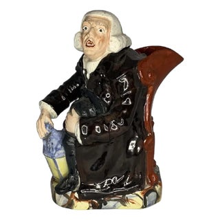 Antique Staffordshire Night Watchman Toby Jug: George Whitfield, c. 1810-1830 For Sale