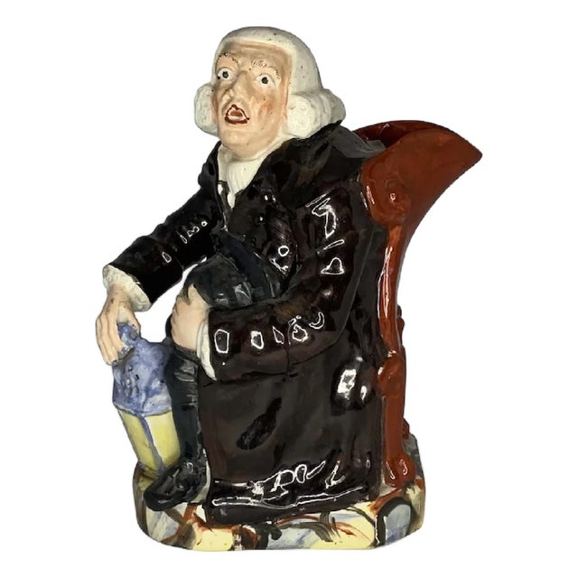 Antique Staffordshire Night Watchman Toby Jug: George Whitfield, c. 1810-1830 For Sale