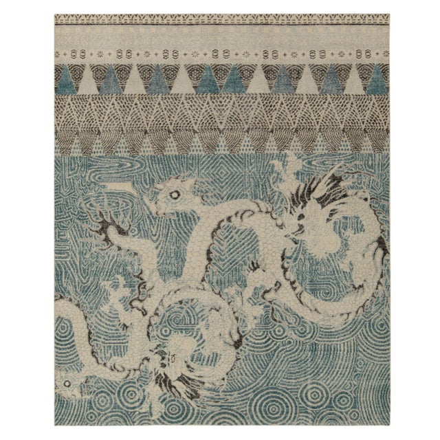 Textile Rug & Kilim’s Lucky Waters Rug, 6x9 For Sale - Image 7 of 7