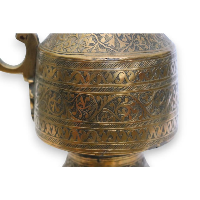Antique Islamic Teapot in Brass Bukhara, 1900s For Sale - Image 9 of 17