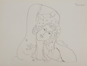 Henri Matisse, Jeune femme nue au châle, Nude, Lithograph