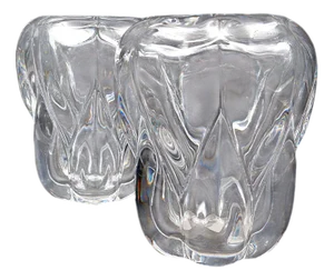 Clear Crystal Vases by Antonio & Guido Bon for Val St Lambert, 1960s, Set of 2