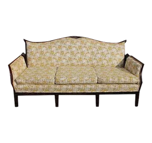 Traditional Carved Asian Chinoiserie Sofa