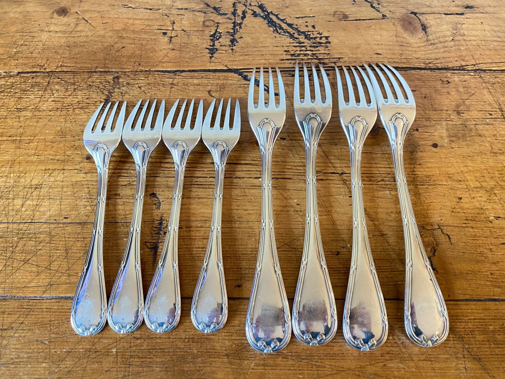 Vintage Christofle Rubans Silverplate Service for 4, 20 Pieces