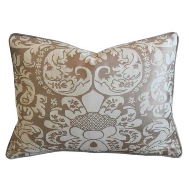 Textile Designer Italian Mariano Fortuny Caravaggio Feather/Down Pillow For Sale - Image 7 of 7