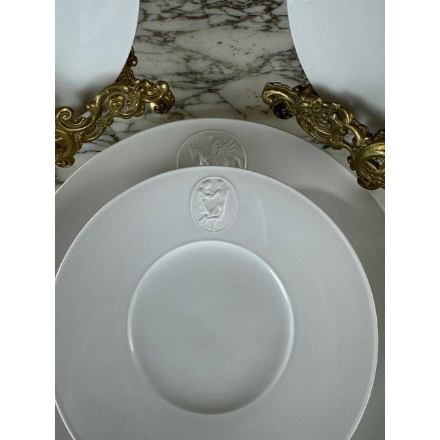20th Century Porcelain Dinner and Dessert Plates from KMP Berlin, Set of 7 For Sale - Image 3 of 13
