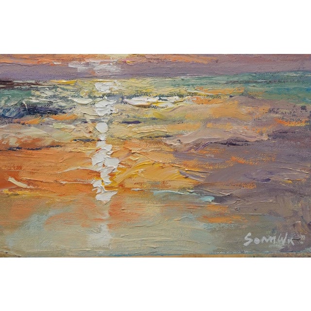 Original Oil Landscape Painting, Sunset For Sale - Image 4 of 5