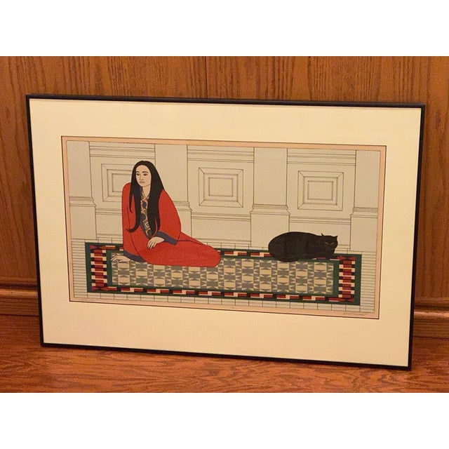 1970s Will Barnet Original Signed, Titled & Numbered Limited Edition Serigraph "Soliloquy" For Sale - Image 10 of 13