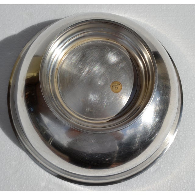 Post 1940s Art Deco Paul Revere Silverplate Bowl W M Rogers Silver Company For Sale - Image 14 of 15