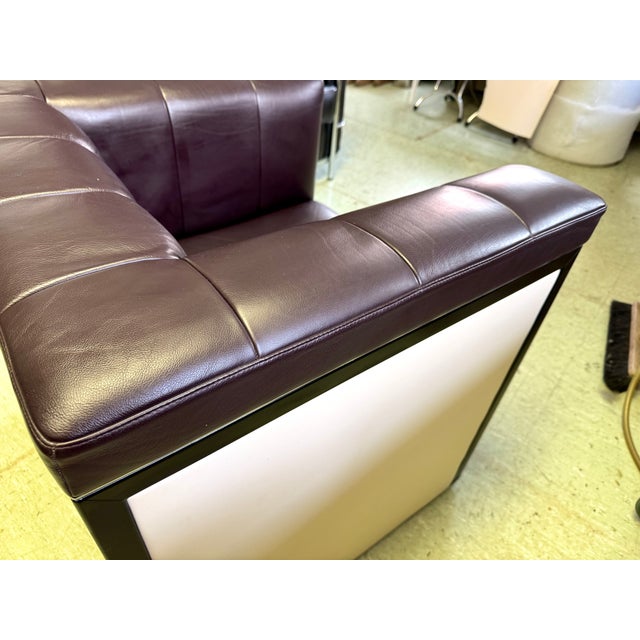 Vintage Lounge Chair in Leather, 1990s For Sale - Image 4 of 7