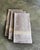 Contemporary Italian Linen Hand Towels by Tessitura Pardi in Taupe With Gold - Set of 3 For Sale In San Francisco - Image 6 of 7