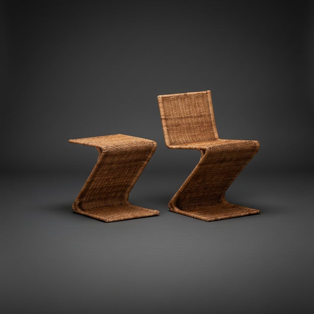 An Homage to Modernist Design The Shaped Oddity Zigzag Chair pays tribute to Gerrit Rietveld's influential 1934 Zig-Zag...