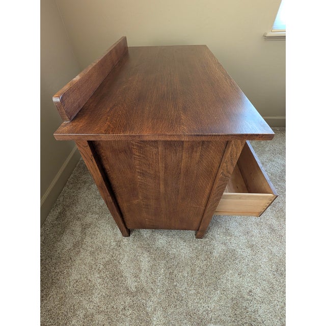 Brown Harvey Ellis Bachelor Chest From the Stickley Mission Bedroom Collection For Sale - Image 8 of 13