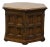 Hekman Furniture Solid Pecan Italian Neoclassical Tuscan Style 25x29" Hexagonal Accent Storage End Table For Sale