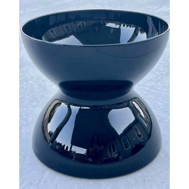 Sculptural Diabolo XL glass vase designed by Anne Nilsson for IKEA. Featuring a distinctive hourglass silhouette formed by...