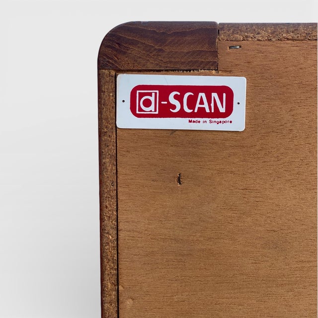 D-Scan Captain Line Teak Seven-Drawer Tallboy Dresser, Mid-Century Modern, Mid-Century, Brass For Sale - Image 18 of 18