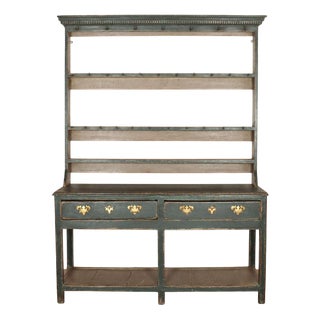 English Painted Pot Board Dresser For Sale