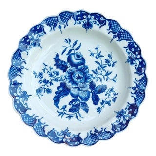 Antique First Period Pine Cone Porcelain Dish from Dr Wall Worcester, 1770 For Sale