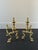 English Antique Whimsical English Brass Andirons For Sale - Image 3 of 7