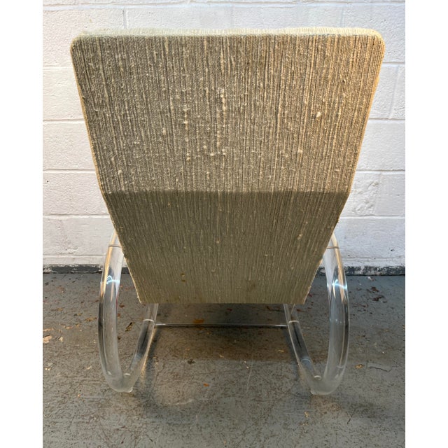 Vintage Lucite Rocking Chair by Charles Hollis Jones, Attributed For Sale - Image 12 of 12