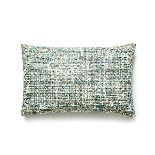 Traditional The House of Scalamandré Faye Lumbar Pillow, Aquamarine For Sale - Image 3 of 3