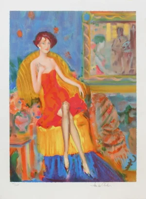 1990s "An Evening in Paris" Lithograph by Jacques De Rola