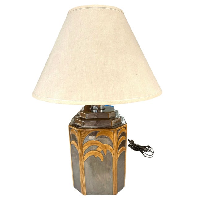 Wood Vintage Vivai Del Sud Table Lamp With Shade For Sale - Image 7 of 10