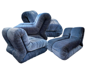 Pagrù Armchairs by C. Vagnoni for 1P, Set of 4