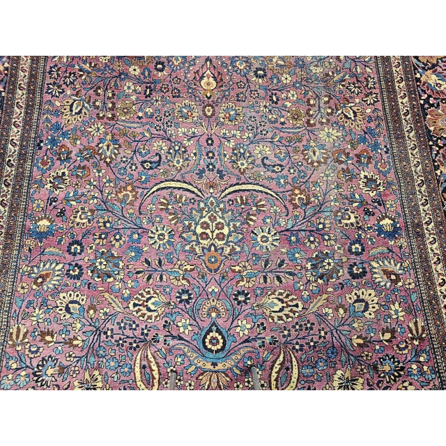 Purple 19th Century Oversized Persian Khorassan Rug, Hand-Knotted Wool, Allover Pattern, Purple & Blue, 11’ X 20’ For Sale - Image 8 of 12