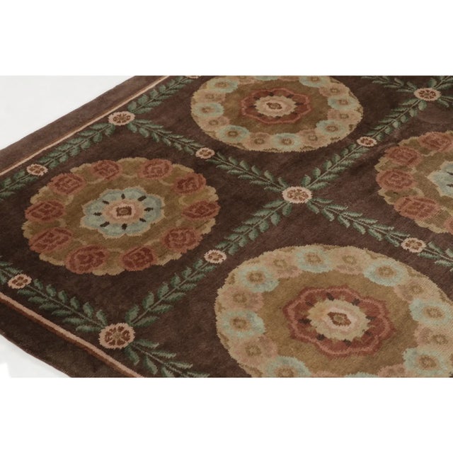Late 20th Century Contemporary Aubusson-Inspired Oversized Wool Rug by Rug & Kilim, Nepal For Sale - Image 5 of 10
