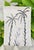 Abstract original palm tree study on flax colored Belgian linen measuring approximately 4” x 6”. By Charleston based...