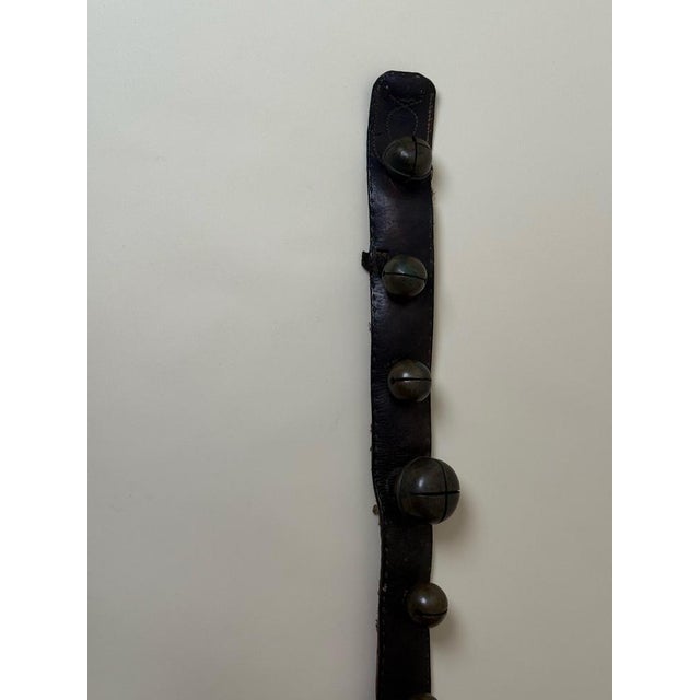 Antique Horse Sleigh Bells on Leather Collar, 1890s For Sale - Image 13 of 18