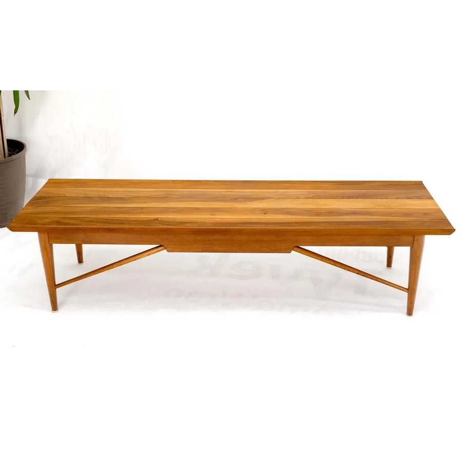 Henredon Solid Walnut Bench Coffee Table | Chairish