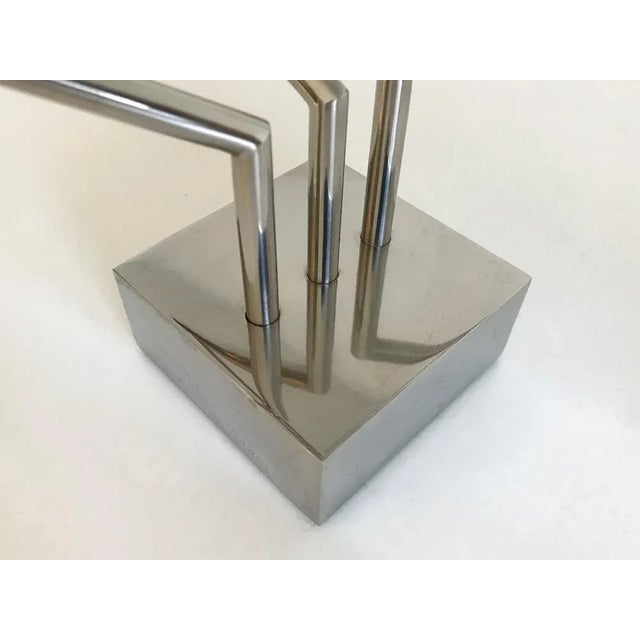 Yaacov Agam, 3 X 3 Interplay Kinetic Sculpture, 1970, Silver Plated Metal For Sale - Image 6 of 12