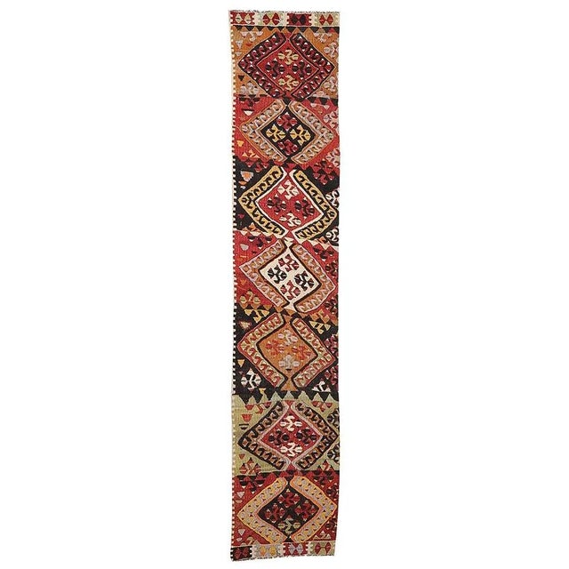 Textile Vintage Turkish Kilim Runner For Sale - Image 7 of 7