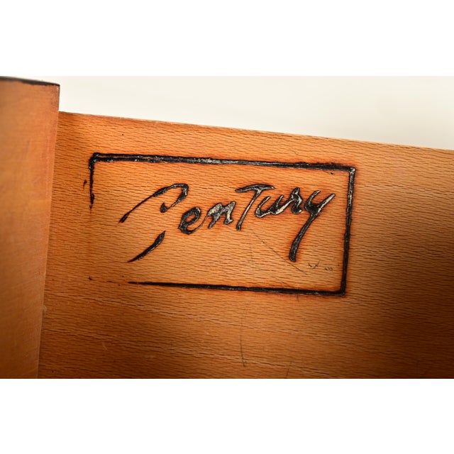Century Furniture Georgian Carved Flame Mahogany Serpentine Front Ten-Drawer Dresser or Chest of Drawers | Circa 1950s For Sale - Image 9 of 13