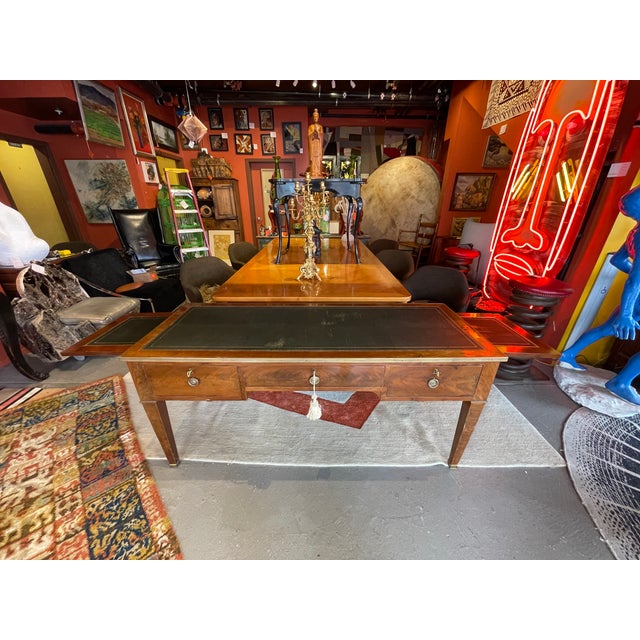 Early 20th Century Louis XVI Leather Topped Writing Desk For Sale - Image 10 of 14