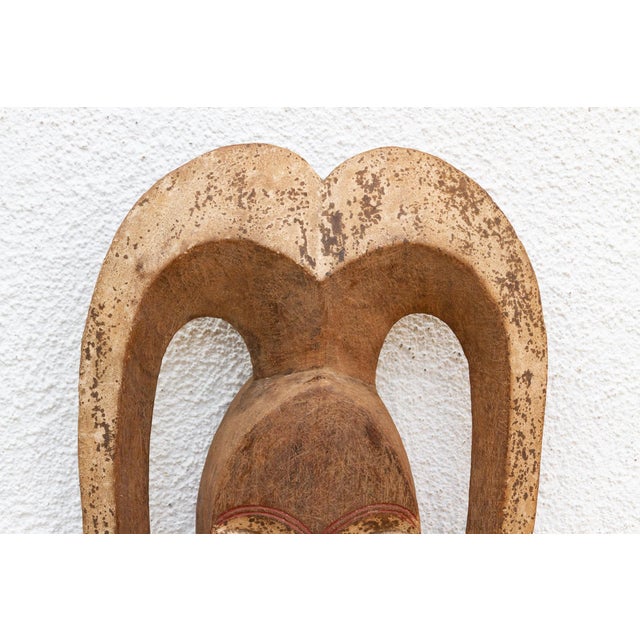 Wood Vintage African Kwele Village Mask For Sale - Image 7 of 8