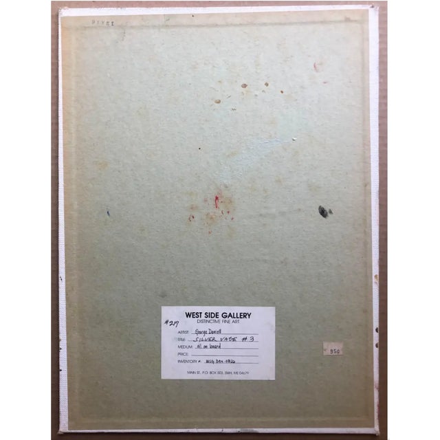 Traditional 1960s George Daniell Floral Still Life Oil Painting For Sale - Image 3 of 3