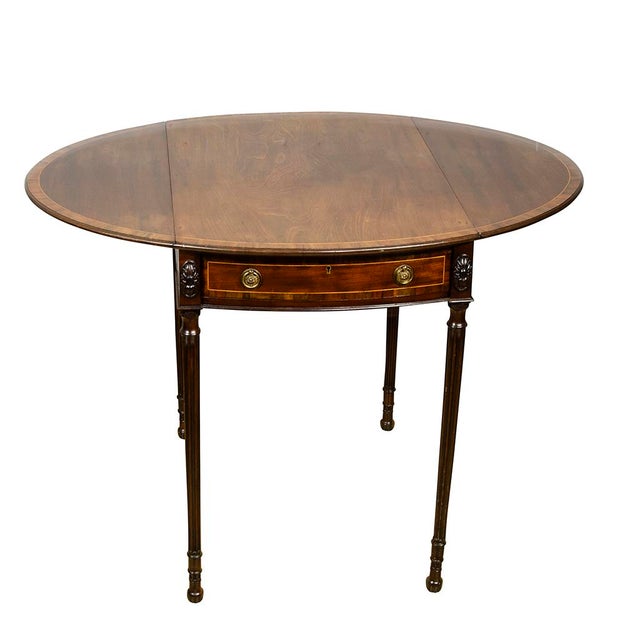 George III Mahogany Pembroke Table For Sale - Image 10 of 12