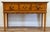 Vintage Drexel Heritage knotty pine console or sofa table from the Pinehurst collection. Features three drawers with...