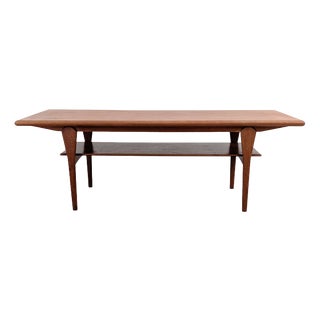 Mid-Century Modern Danish Coffee Table in Teak from Marsk For Sale