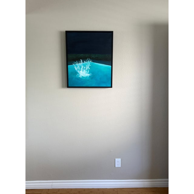 Contemporary Night Splash No. 1 - Oil on Canvas, Framed by Kory Alexander For Sale - Image 3 of 8